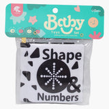 كتاب القماش التفاعلي مونتيسوري (اسود وابيض )