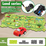 Children's car track assembly toy (city)