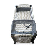 بورباي سرير رحلات متنقل (رصاصي فاتح)