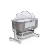 kidilo Adjustable Bedside Sleeper Crib, Breathable Mesh, Infant Bed(BP-301)
