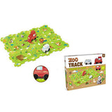 Car track installation game for children (garden)