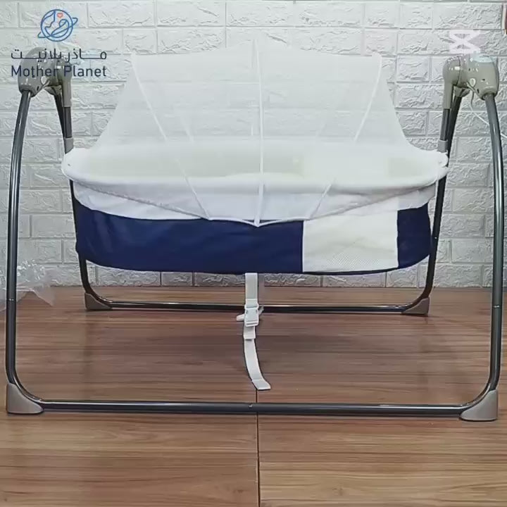 Electric Baby Crib for kids (BLUE )