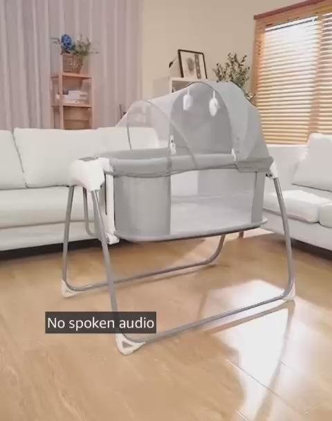 Mastela 4-in-1 Electric Musical Bedside Crib