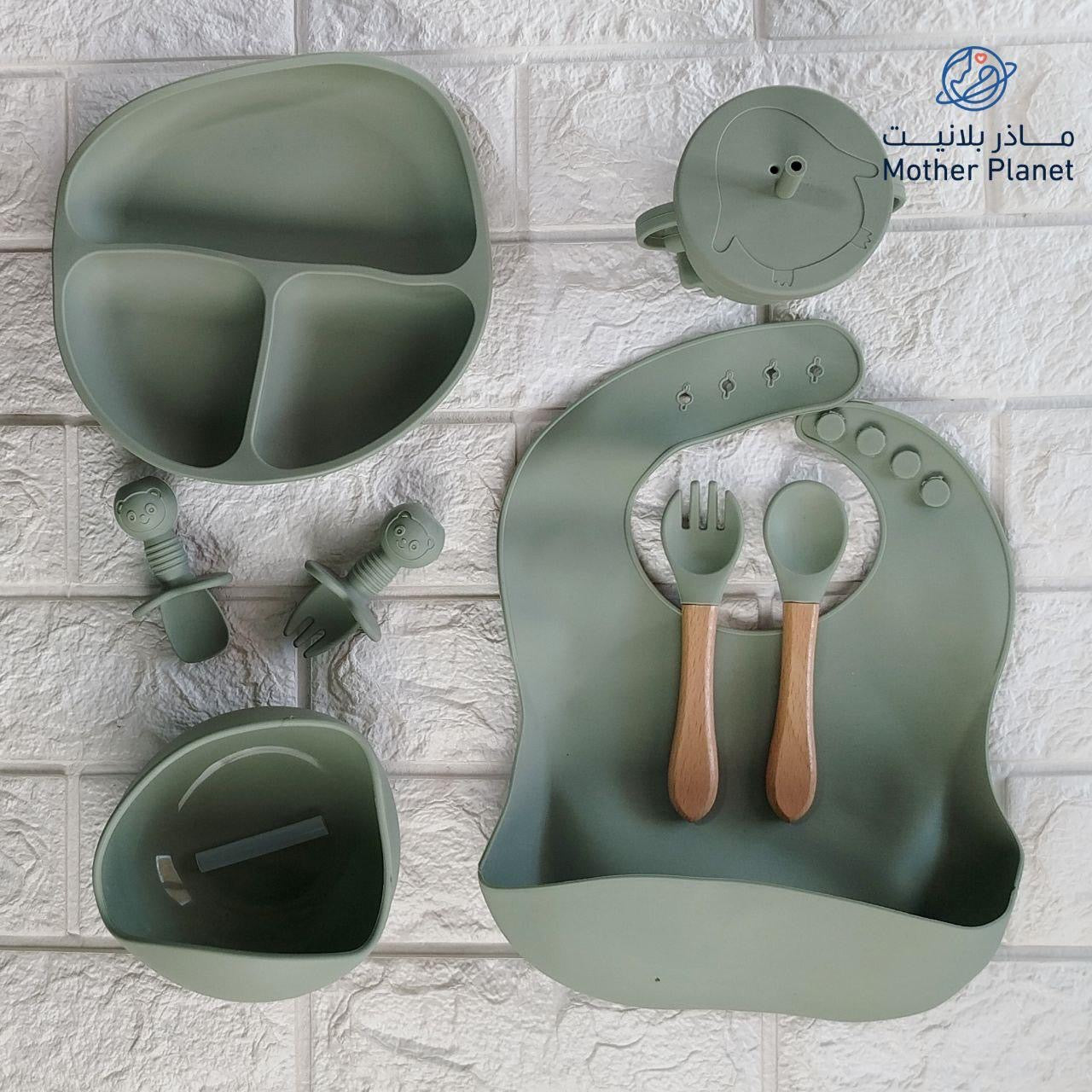 Chicco  Silicone Baby Feeding Set – 8 Pieces