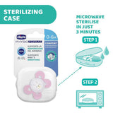 Chicco Physio Comfort Silicone Pacifier (0-6 Months) Original ( Italy)