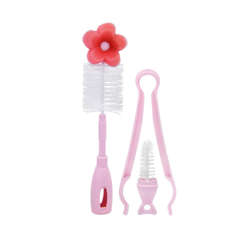 Safari Bottle & Nipple Cleaning Brush With Tongs