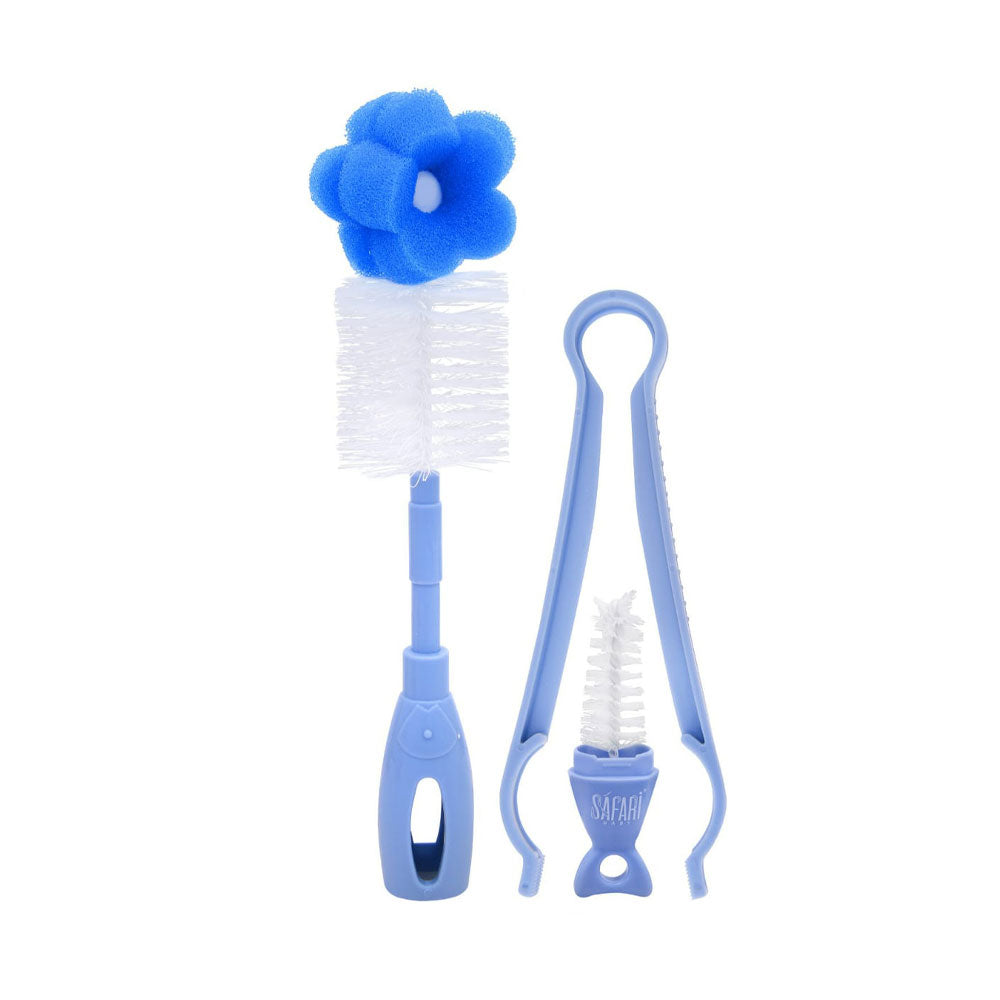 Safari Bottle & Nipple Cleaning Brush With Tongs