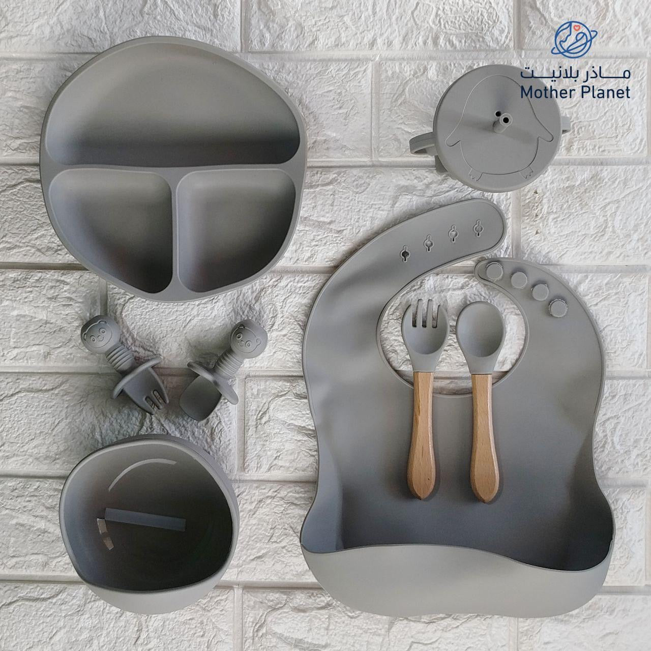 Chicco  Silicone Baby Feeding Set – 8 Pieces