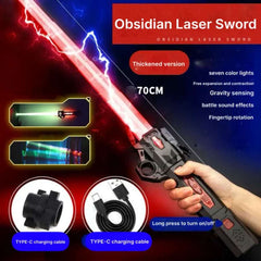 Extendable laser lightsaber - USB charging