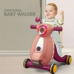 2 in 1 Multifunctional Baby Walker for Sit and Stand with Light and Music