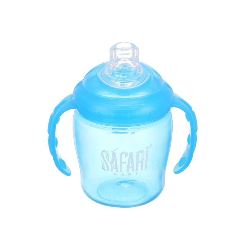 Safari Soft Silicone Spout Cup With Handle For Kids+6 (280ml)(S201)