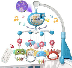 Baby Crib Mobile with Star Projector & Music
