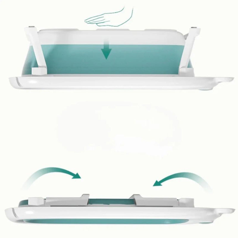 Silicon Bathtub and pillow (Mint)