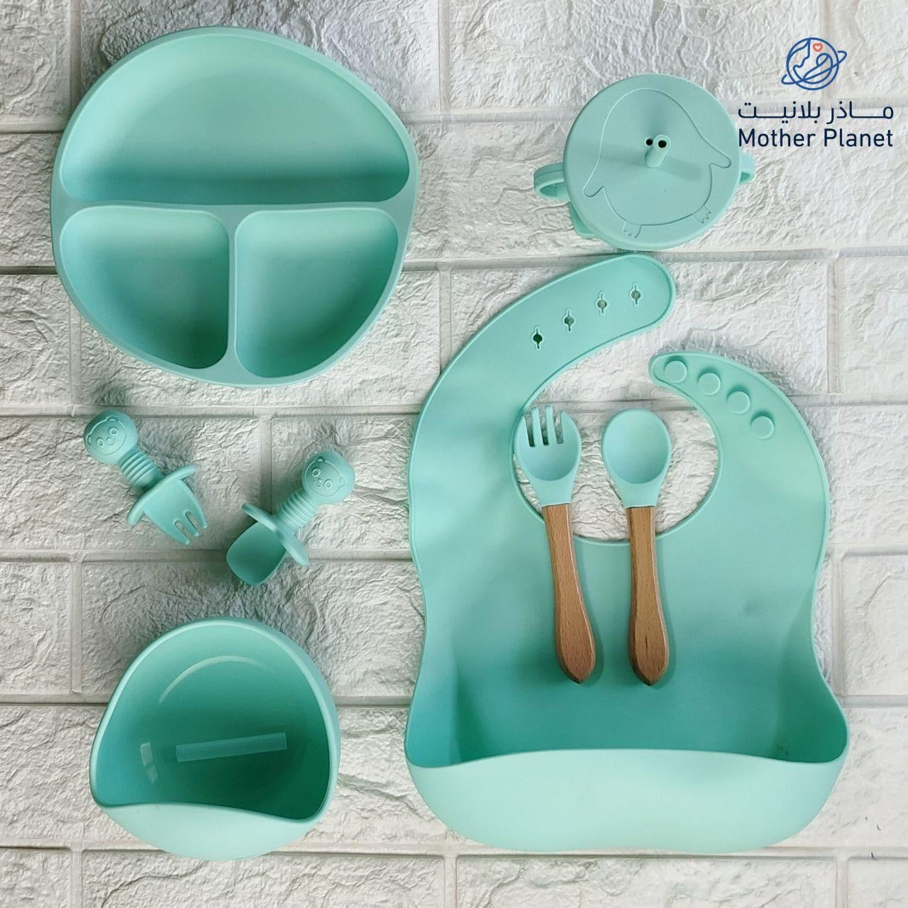 Chicco  Silicone Baby Feeding Set – 8 Pieces