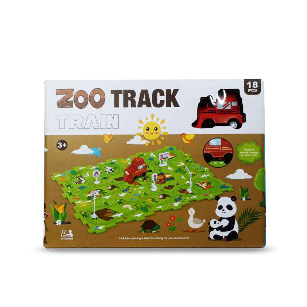 Car track installation game for children (garden)