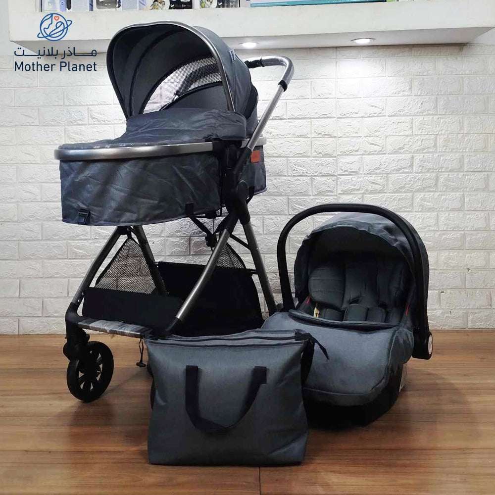 Kidilo Stroller Carry Cot and Car Seat MDL(V5+C)