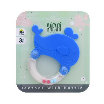 Safari Dolphin Teether with Rattle (S325)