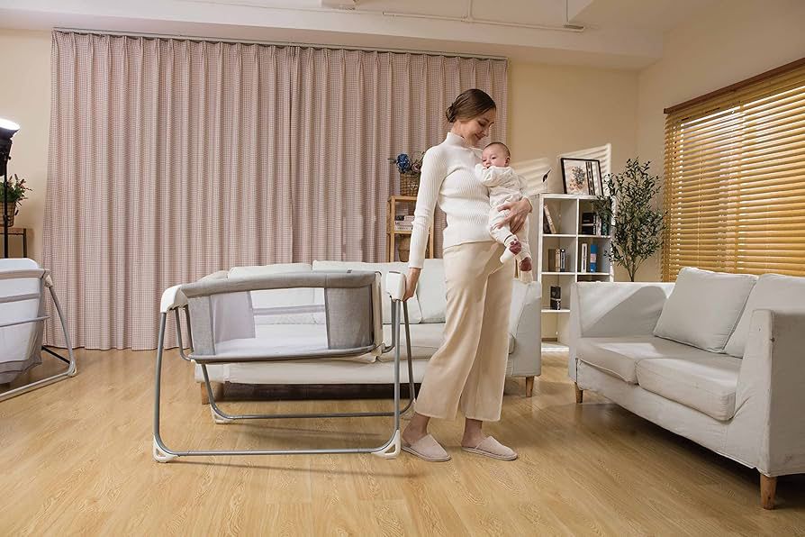 Mastela 4-in-1 Electric Musical Bedside Crib