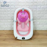 Baby Bathtub with Thermometer, Pillow & Shower Cap
