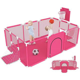 Ball Pit Playpen with Hoop and Spacious Play Area MDL(A01-664)