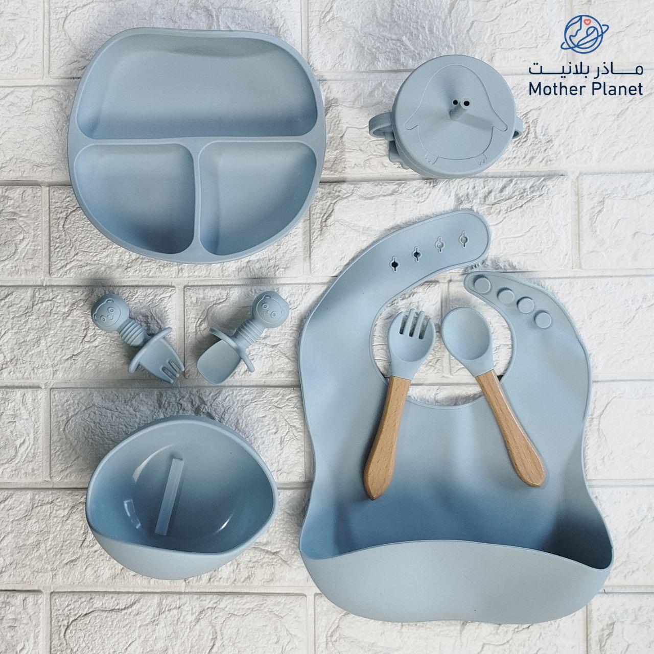 Chicco  Silicone Baby Feeding Set – 8 Pieces
