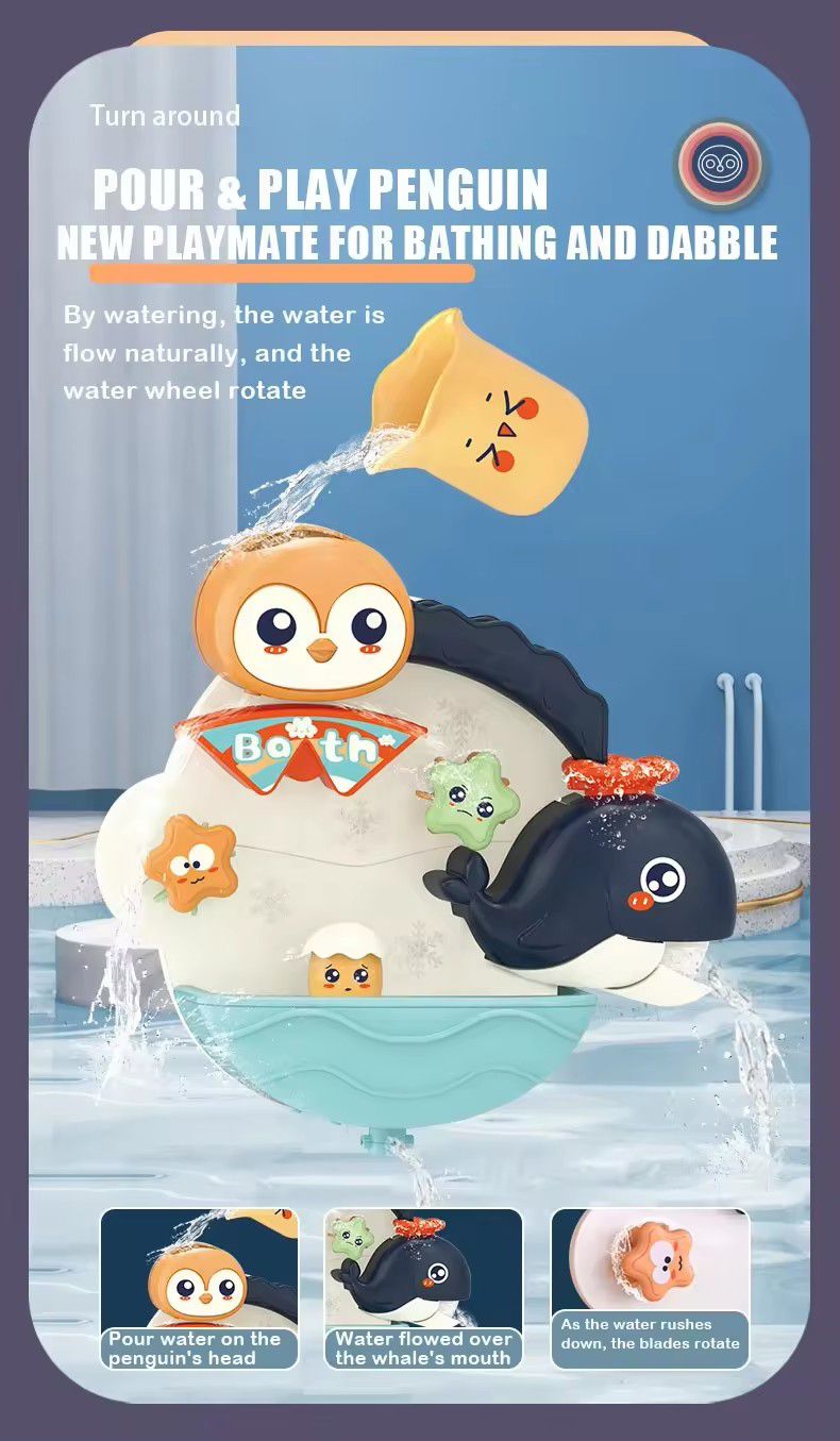 Bathfun Pour and Play Penguin