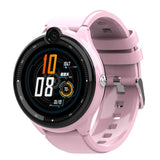 Kids round 4G GPS smart watch with touchscreen, Android system, and camera for child safety.