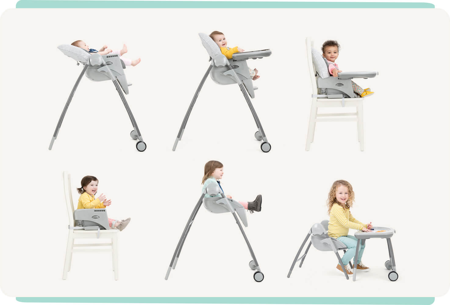 Joie multiply™ 6in1 multi-mode highchair
